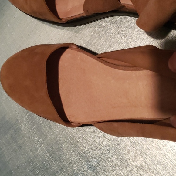Eileen Fisher Carver Sport Soft Tan Suede Shoes Size 7.5 - Picture 7 of 14